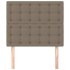 Cabeceros 2 unidades de tela gris taupe 90x5x78/88