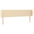 Cabecero de tela color crema 163x23x78/88