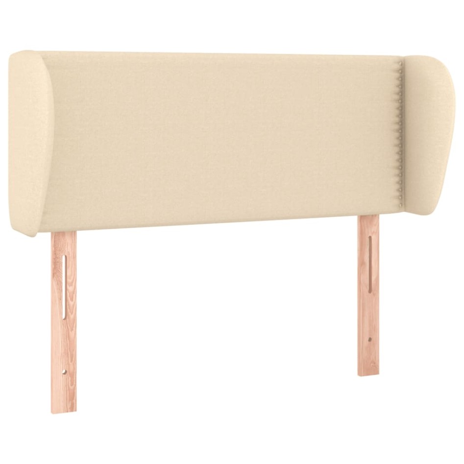 Cabecero de tela color crema 93x23x78/88