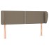 Cabecero de tela gris taupe 147x23x78/88
