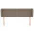 Cabecero de tela gris taupe 147x23x78/88