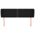 Cabecero de tela negro 147x23x78/88