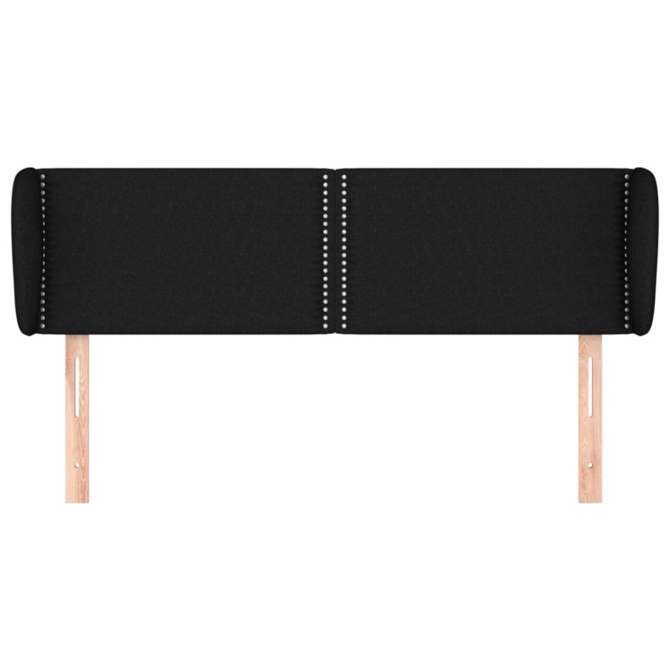 Cabecero de tela negro 147x23x78/88