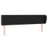 Cabecero de cuero sintético negro 203x23x78/88