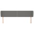 Cabecero de tela gris oscuro 203x23x78/88