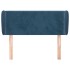 Cabecero de terciopelo azul oscuro 93x23x78/88