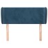 Cabecero de terciopelo azul oscuro 103x23x78/88