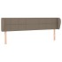 Cabecero de tela gris taupe 183x23x78/88