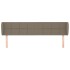 Cabecero de tela gris taupe 183x23x78/88