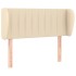 Cabecero de tela color crema 83x23x78/88
