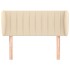 Cabecero de tela color crema 83x23x78/88