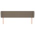 Cabecero de tela gris taupe 183x23x78/88