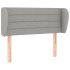 Cabecero de tela gris claro 83x23x78/88
