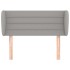 Cabecero de tela gris claro 83x23x78/88