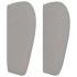 Cabecero de tela gris claro 83x23x78/88