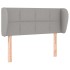 Cabecero de tela gris claro 103x23x78/88