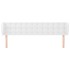 Cabecero de cuero sintético blanco 183x23x78/88