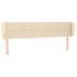 Cabecero de tela color crema 163x23x78/88