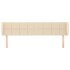 Cabecero de tela color crema 163x23x78/88