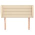 Cabecero de tela color crema 103x23x78/88