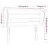 Cabecero de tela color crema 103x23x78/88