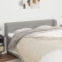 Cabecero de tela gris claro 183x23x78/88