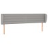 Cabecero de tela gris claro 183x23x78/88