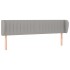 Cabecero de tela gris claro 203x23x78/88