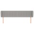 Cabecero de tela gris claro 203x23x78/88