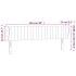 Cabecero de tela gris claro 203x23x78/88