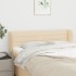 Cabecero de tela color crema 147x23x78/88