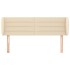 Cabecero de tela color crema 147x23x78/88