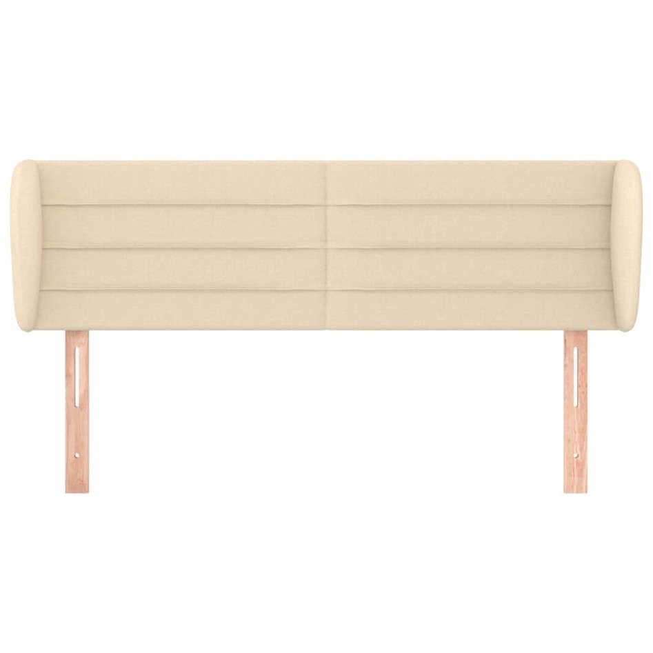 Cabecero de tela color crema 147x23x78/88