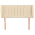 Cabecero de tela color crema 103x23x78/88