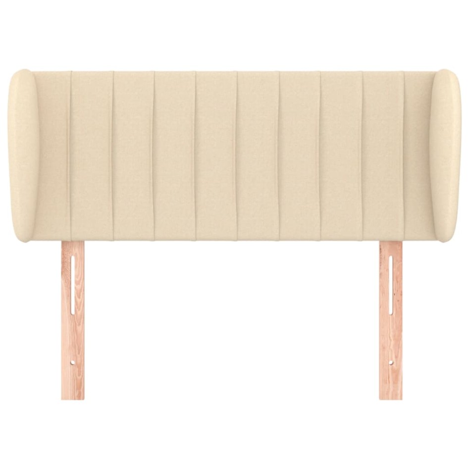 Cabecero de tela color crema 103x23x78/88