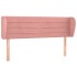 Cabecero de terciopelo rosa 147x23x78/88