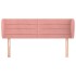 Cabecero de terciopelo rosa 147x23x78/88