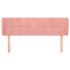 Cabecero de terciopelo rosa 147x23x78/88
