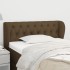 Cabecero de tela gris oscuro 103x23x78/88