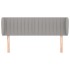 Cabecero de tela gris claro 147x23x78/88