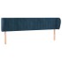 Cabecero de terciopelo azul oscuro 203x23x78/88