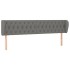 Cabecero de tela gris oscuro 203x23x78/88