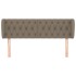 Cabecero de tela gris taupe 163x23x78/88