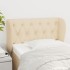 Cabecero de tela color crema 83x23x78/88