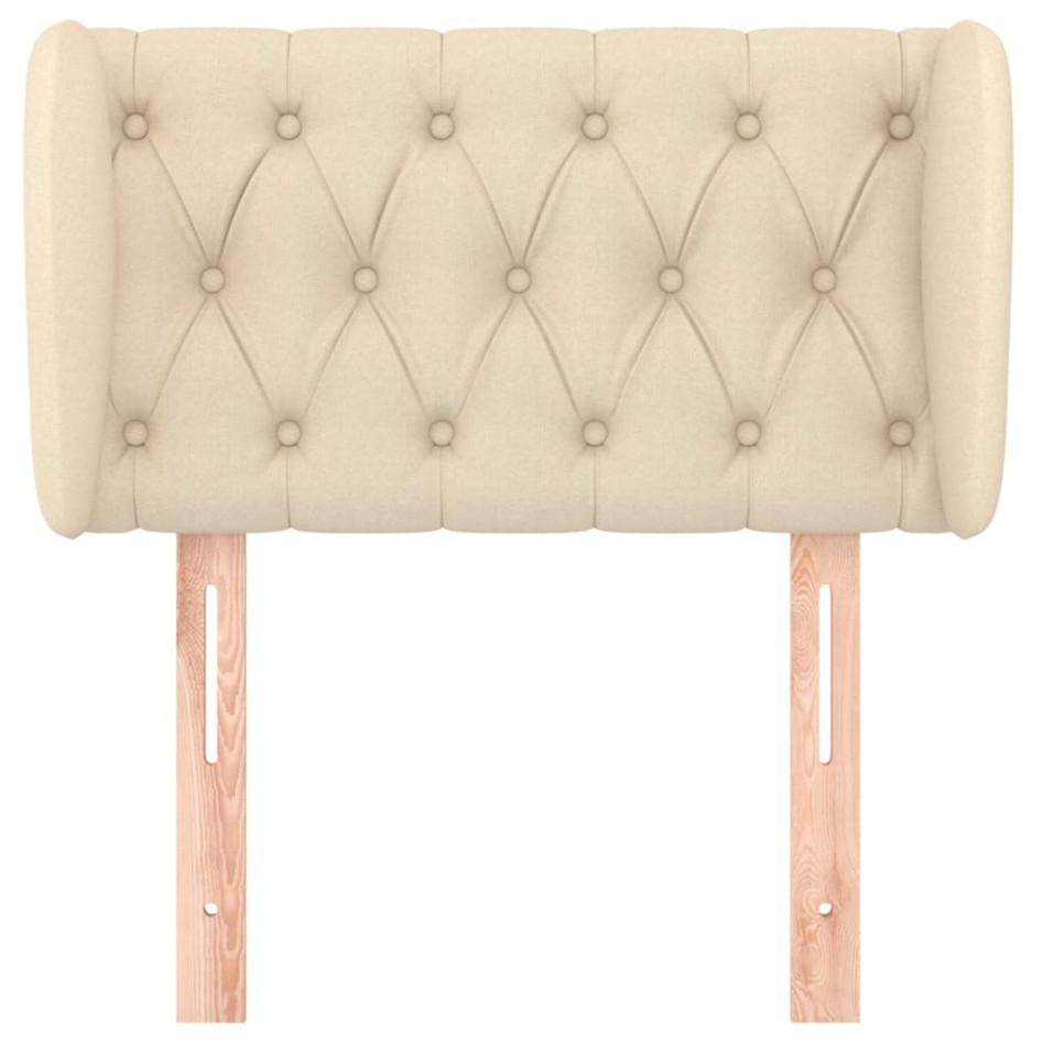 Cabecero de tela color crema 83x23x78/88