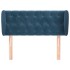 Cabecero de terciopelo azul oscuro 93x23x78/88