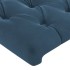 Cabecero de terciopelo azul oscuro 93x23x78/88