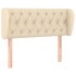 Cabecero de tela color crema 93x23x78/88
