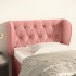 Cabecero de terciopelo rosa 83x23x78/88