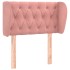 Cabecero de terciopelo rosa 83x23x78/88